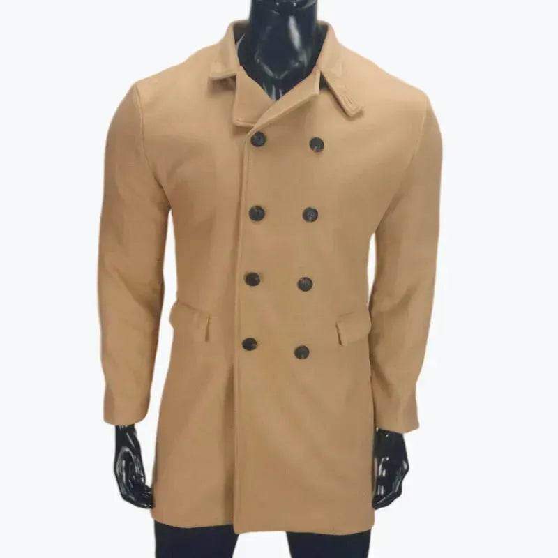 Warm Autumn Winter Lapel Casual long Business Coat for Men - EX-STOCK Canada