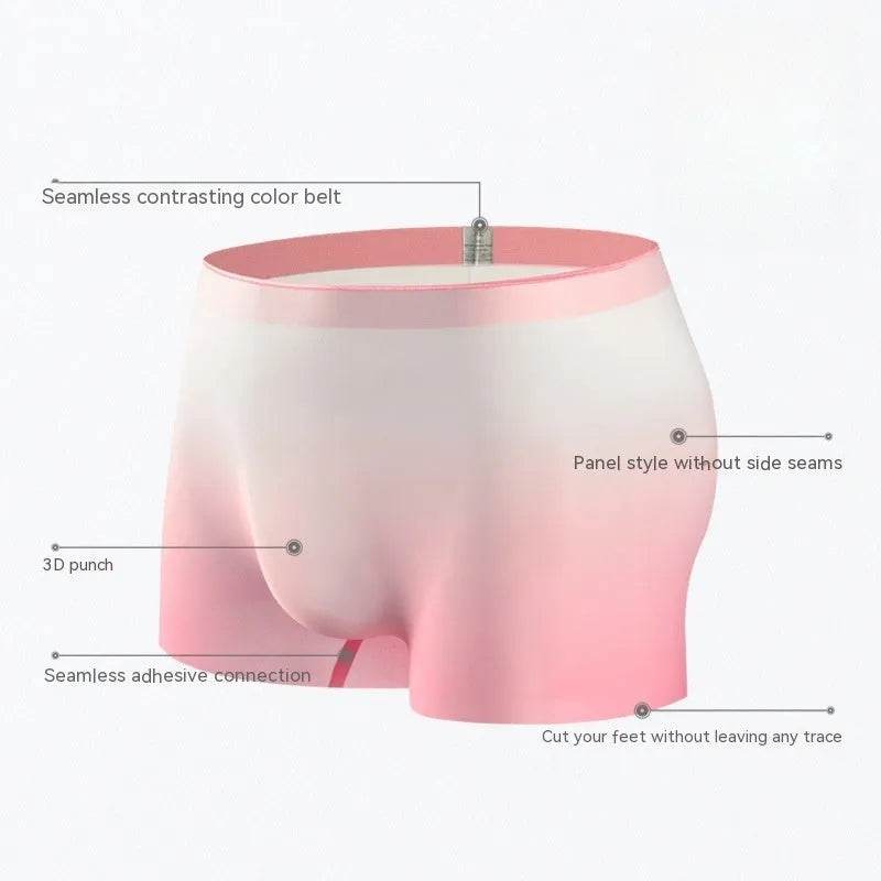 Ice Silk Men's Breathable Full Seamless Boxer Brief Pant underwear - EX-STOCK Canada