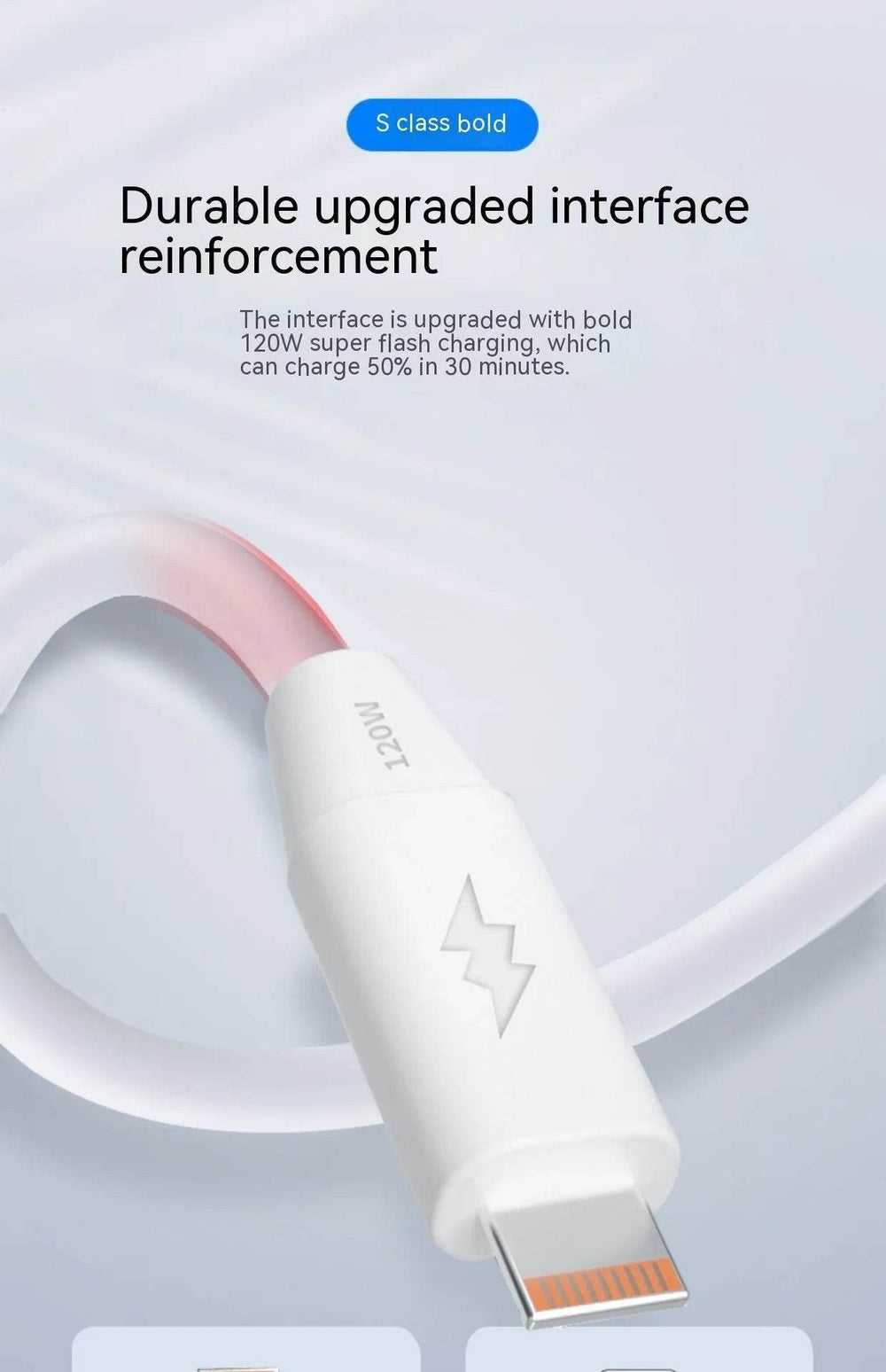 Charging Cable Fast Charging 120W Mobile Phone 6A Bold - EX-STOCK Canada