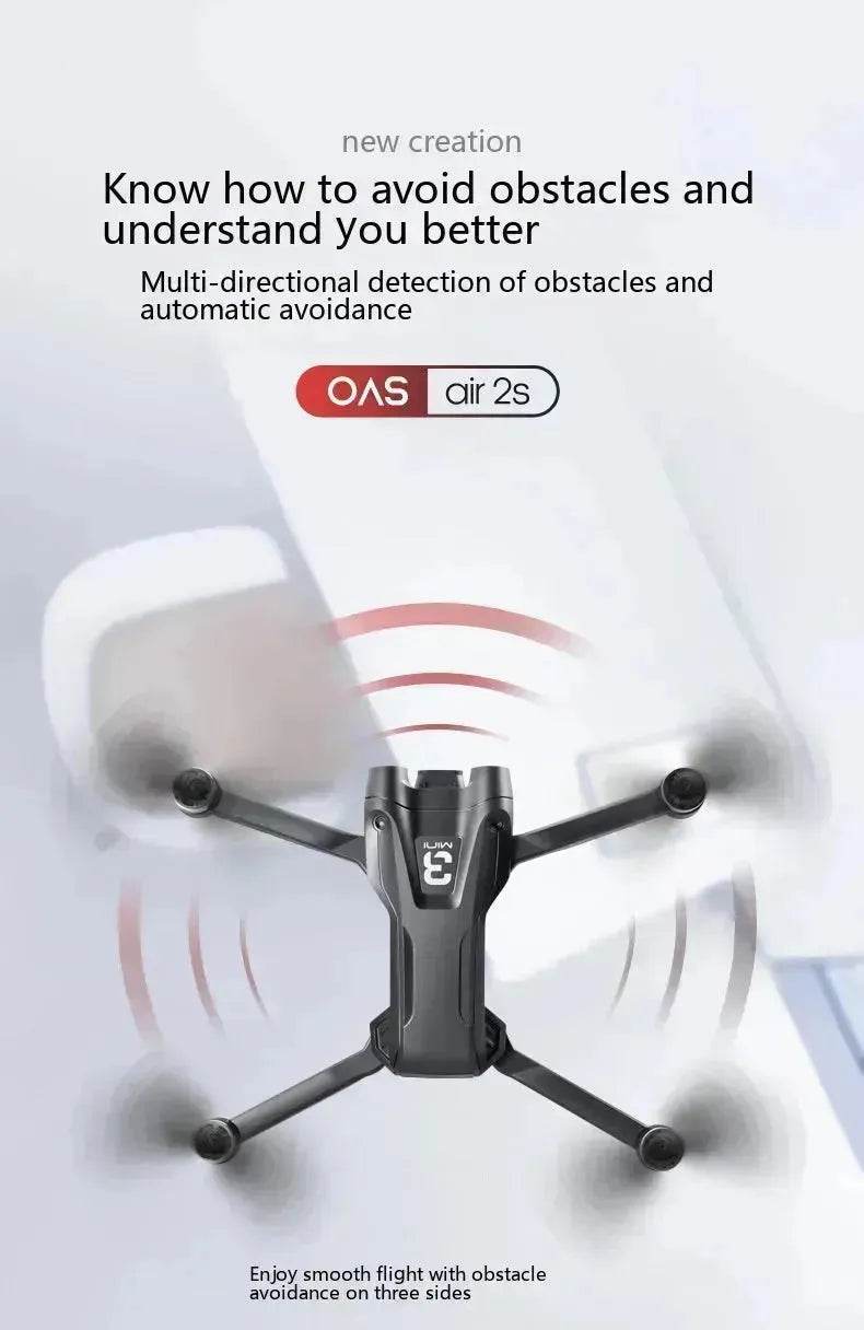 UAV Optical Flow Dual Camera Drone 480p Camera Obstacle Avoidance Aerial Photography Foldable Quadcopter - EX-STOCK Canada