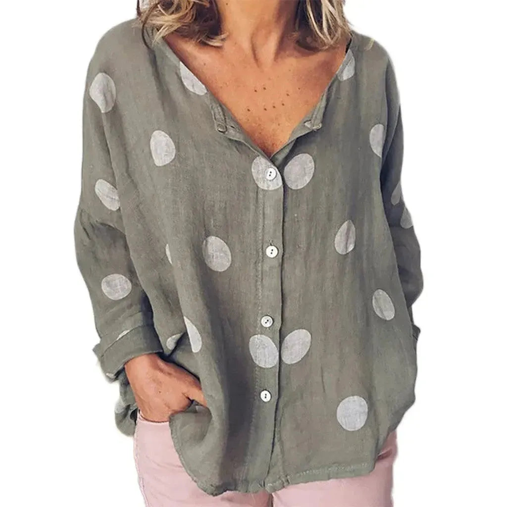 Women Print Blouse - EX-STOCK CANADA