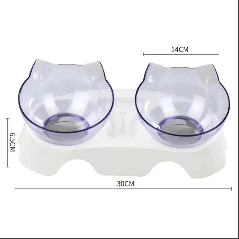 Elevated Double Food Bowl for Pets Cat Dog Food and water Bowl - EX-STOCK Canada