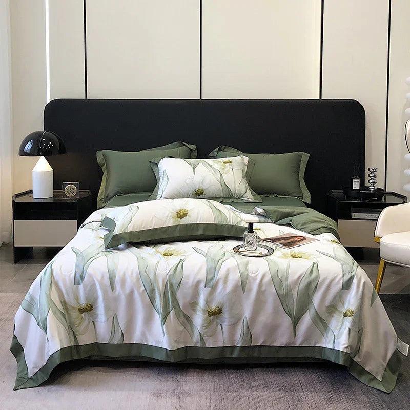 Tencel Summer Duvet Four-piece Washed Silk EX-STOCK Canada