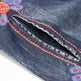Elegant Classy Long Sleeve Denim dress with belt Flared Embroidered Jeans Dress - EX-STOCK Canada