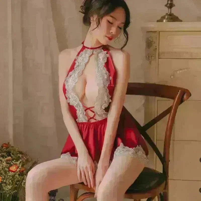 Lace lingerie nightgown - EX-STOCK CANADA
