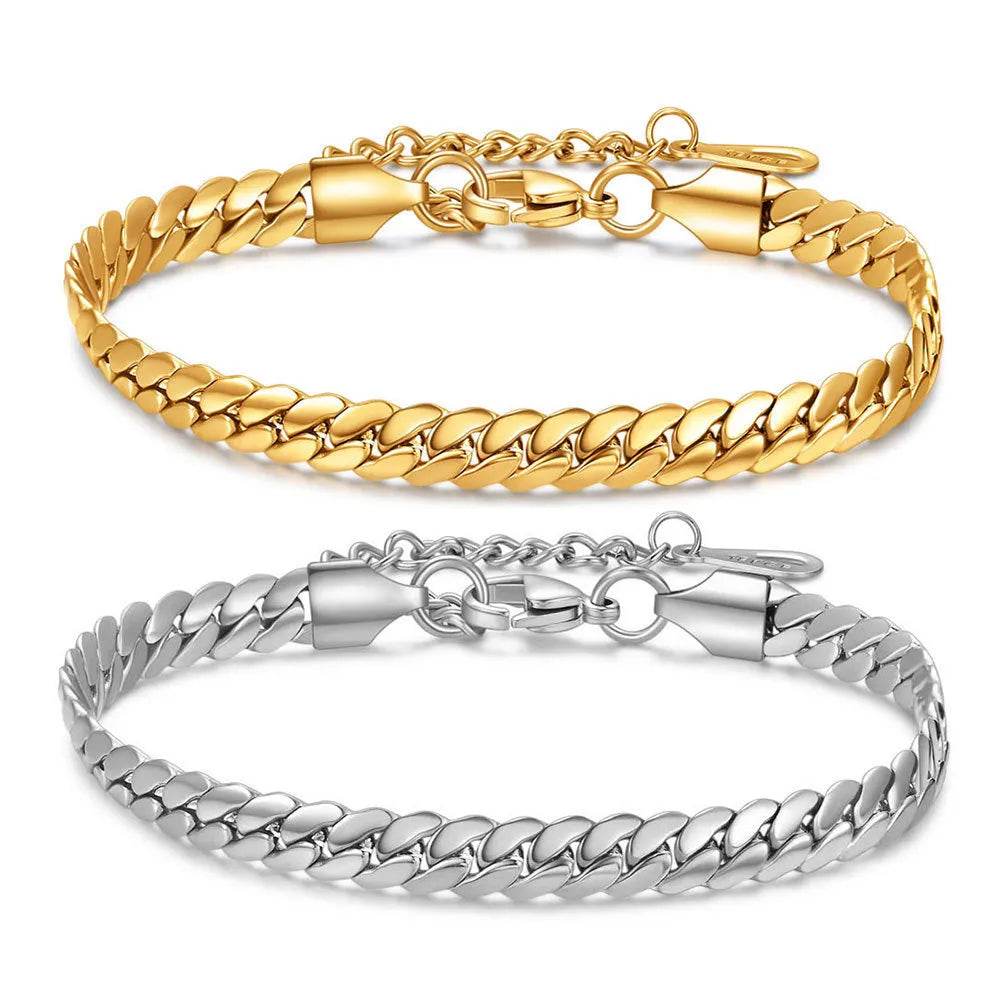 Fashion All-matching Cuban Link Chain Bracelet - EX-STOCK Canada