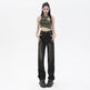 Low rise Distressed Oversized Street style Jean Pant women - EX-STOCK Canada