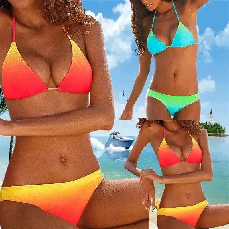 Swimsuit Women's Gradient Series Split Swimsuit Bikini - EX-STOCK Canada
