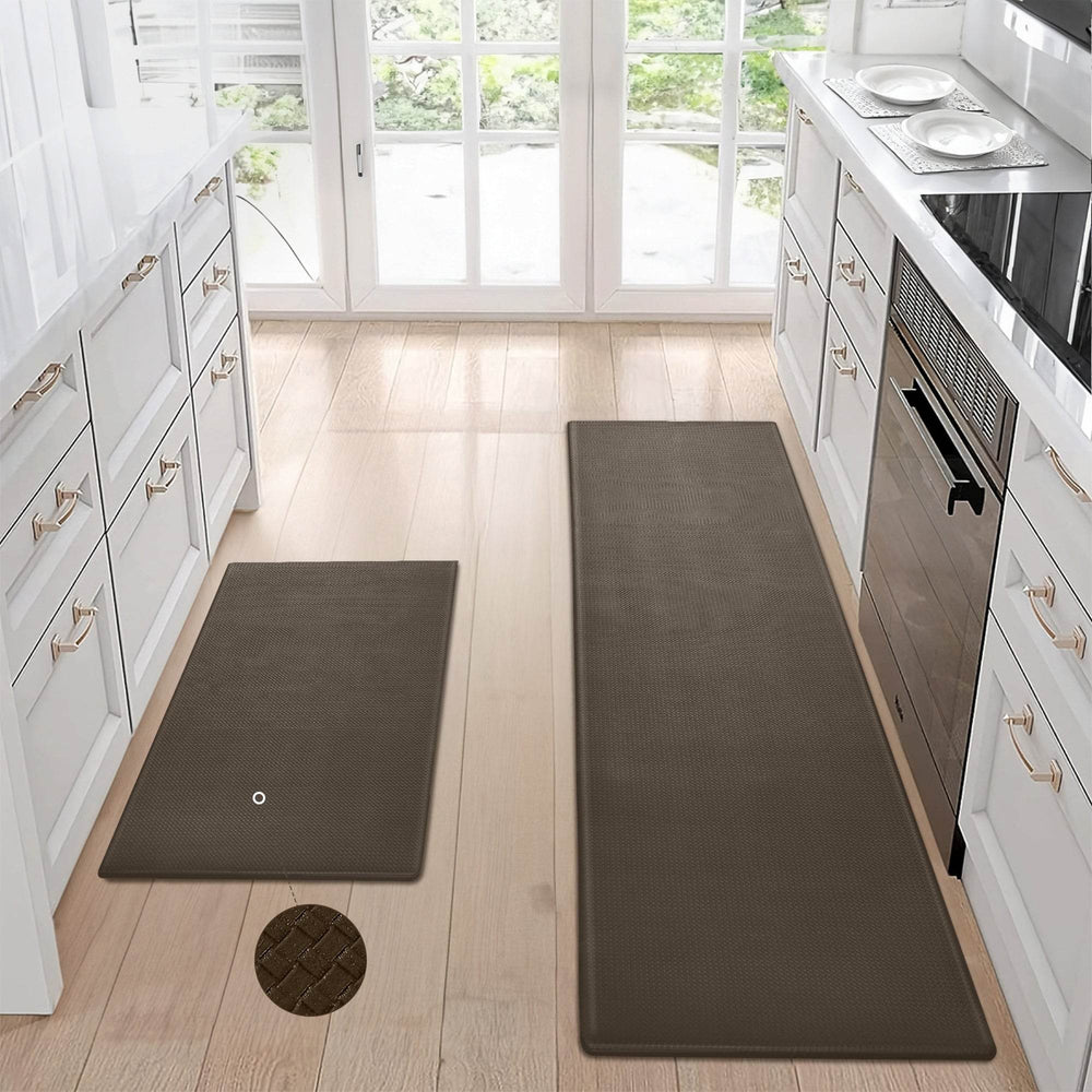 Kitchen Floor Mat Two-piece Set Of Non-slip, Waterproof Rug And Easy To Scrub For Home, Kitchen - EX-STOCK Canada