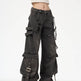 Distressed Washed Oversized Baggy Cargo Jeans Pant - EX-STOCK Canada