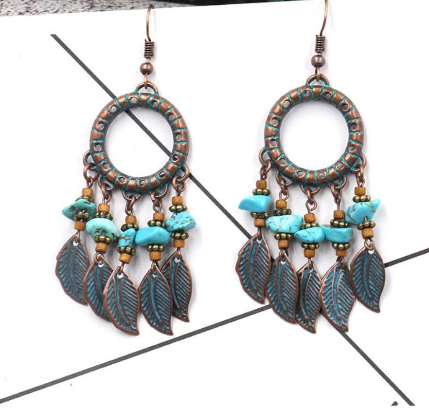 Handmade beaded tassel earrings - EX-STOCK Canada