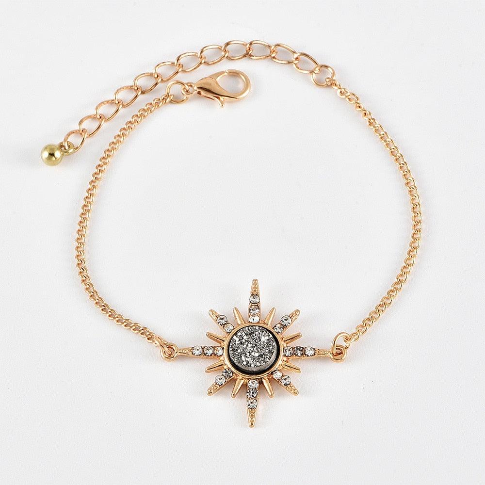 Pulsera de diamante de luna sol llena - EX-STOCK Canada