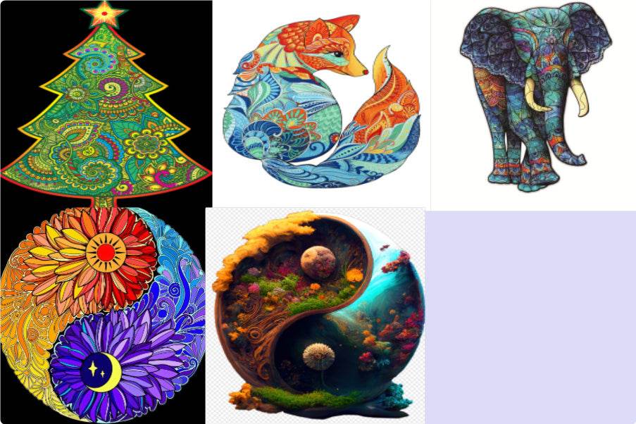 Each Piece Is Animal Shaped Christmas Gift Colorful Elephant Turtle Wooden Jigsaw Puzzles - EX-STOCK Canada