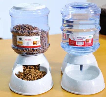 Cats Dogs Automatic Pet Feeder Drinking Water Fountains Large Capacity Plastic Pets Dog Food Bowl Water Dispenser EX-STOCK Canada
