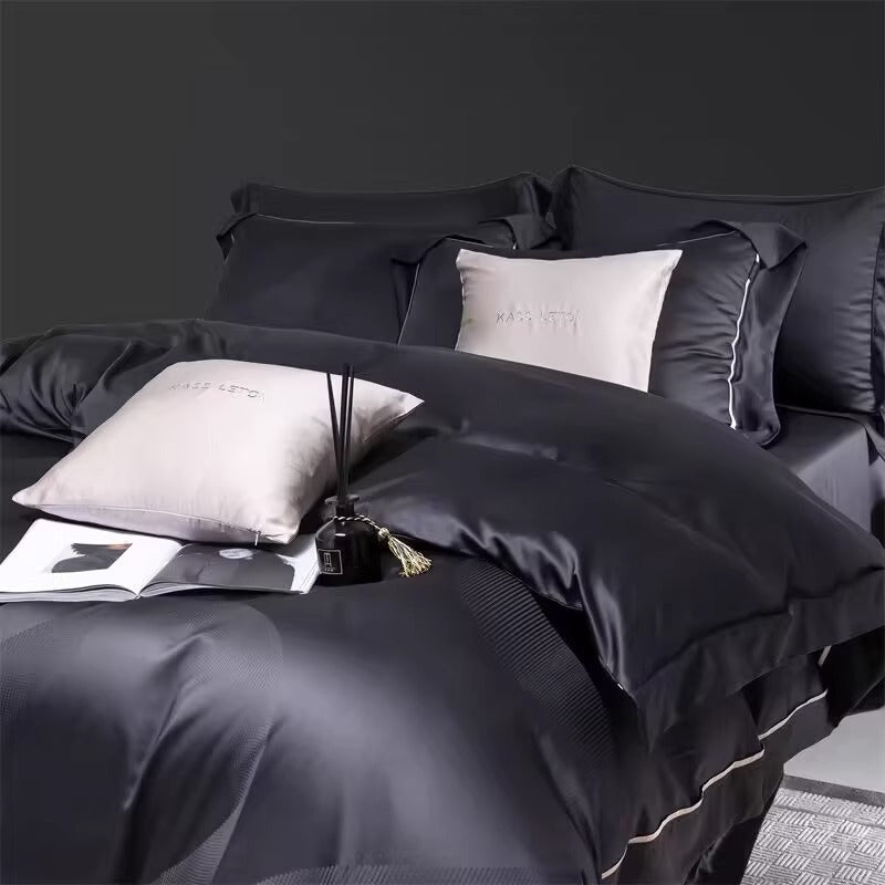 160S Horse Cotton Jacquard Four Piece Set Cotton Bed Sheet And Duvet Cover EX-STOCK Canada