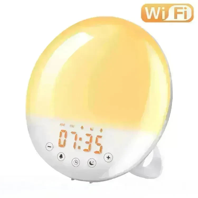Wifi voice control smart wake-up light alarm clock - EX-STOCK CANADA