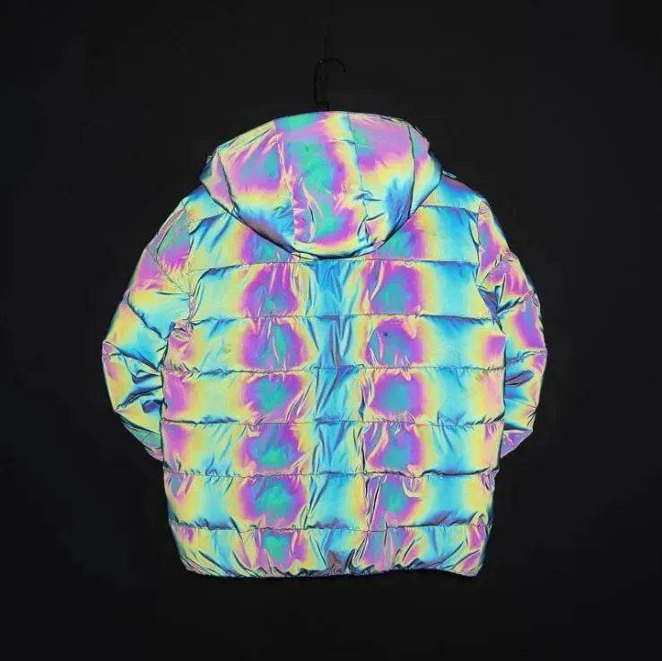 Rainbow reflection winter Puffer coat Unisex - EX-STOCK Canada