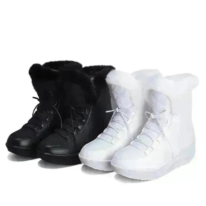 Stivali invernali da donna Fuce Furx Pelliccia inverno per le donne Ginocchio High Winter Boot