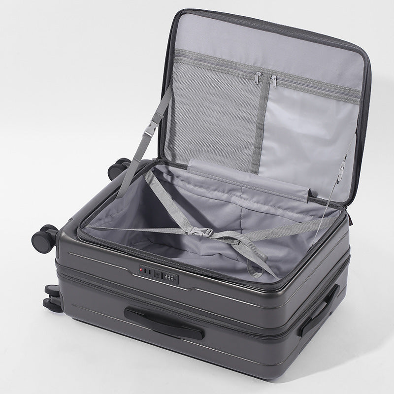 Front Open Luggage 20-inch Boarding Drop-resistant Trolley Case Extended Luggage Case | EX-STOCK Canada