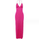 Halter neck Spaghetti Backless Butterfly Design Spring Summer long dress - EX-STOCK Canada
