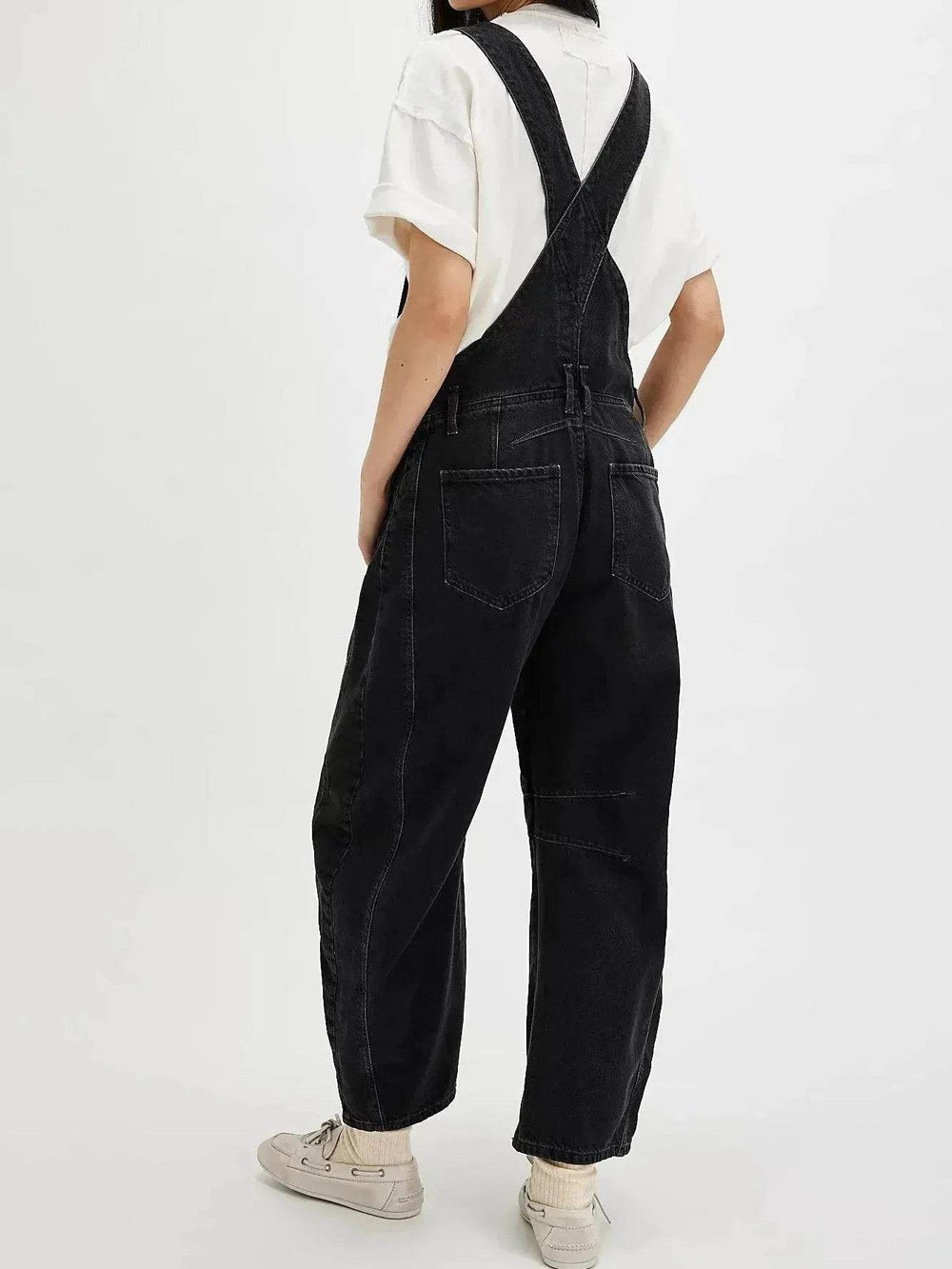 Casual Loose Denim Overalls Street Jeans Jumper Pant Denim Jumper for Women - EX-STOCK Canada