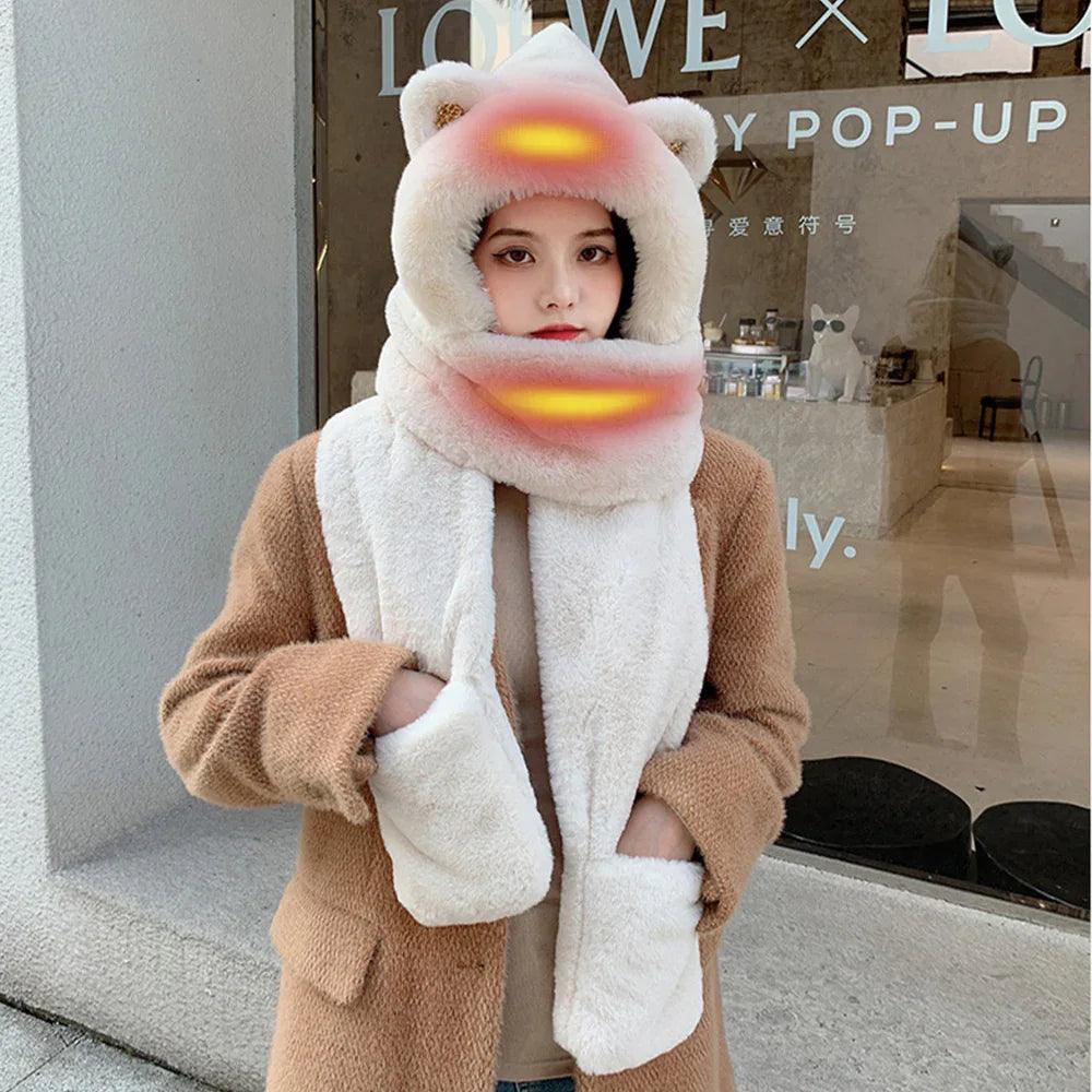 Gorro de invierno con calefacción USB que mantiene el calor y emite calorEX-STOCK Canada
