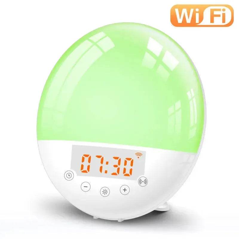 Wifi voice control smart wake-up light alarm clock - EX-STOCK Canada