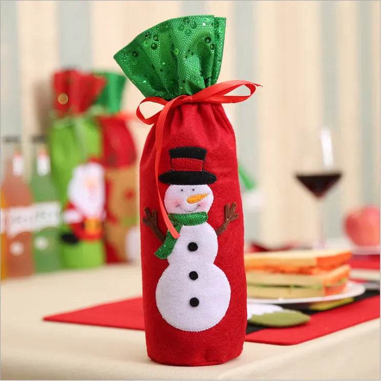 Christmas Decorations Christmas Wine Bottle Socks - EX-STOCK Canada