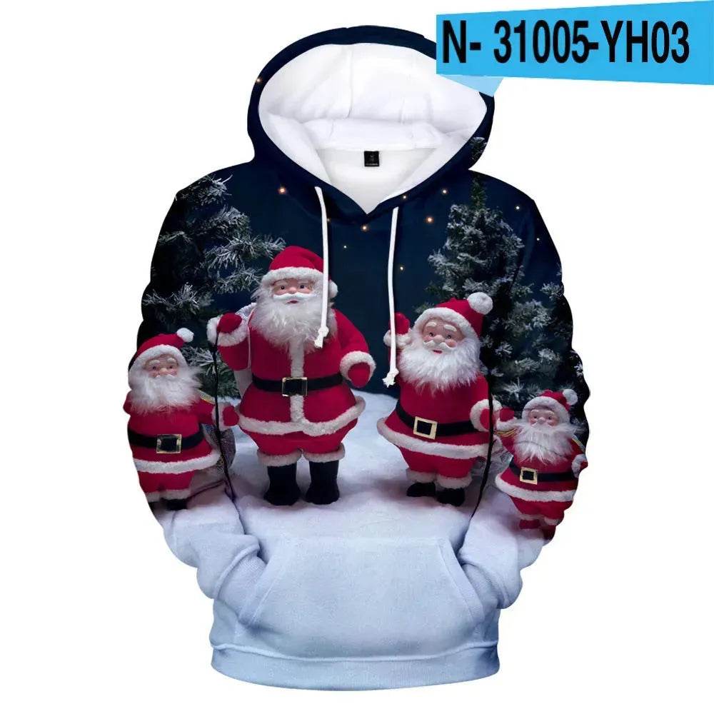 New Funny Christmas Printed Hoodie sweatshirt - EX-STOCK Canada