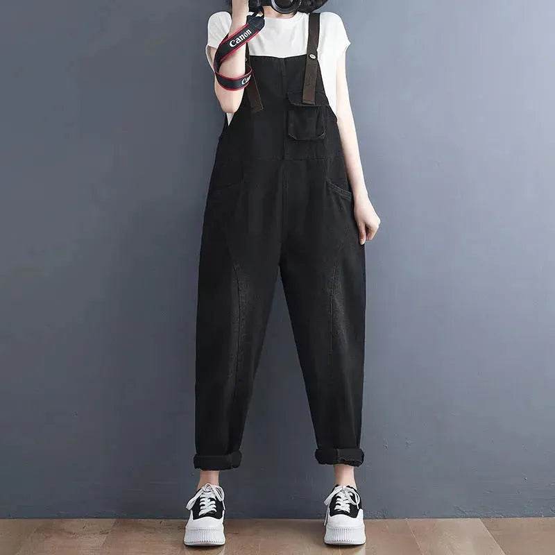 Y2K Women's Denim Jeans Romper suit Street Denim Strap Jumpsuit - EX-STOCK Canada