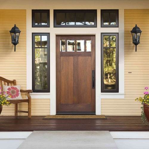 Outdoor Waterproof Glass Retro Wall Light Support Many Types Of Bulbs -2 Packs With Light Sensing - EX-STOCK Canada