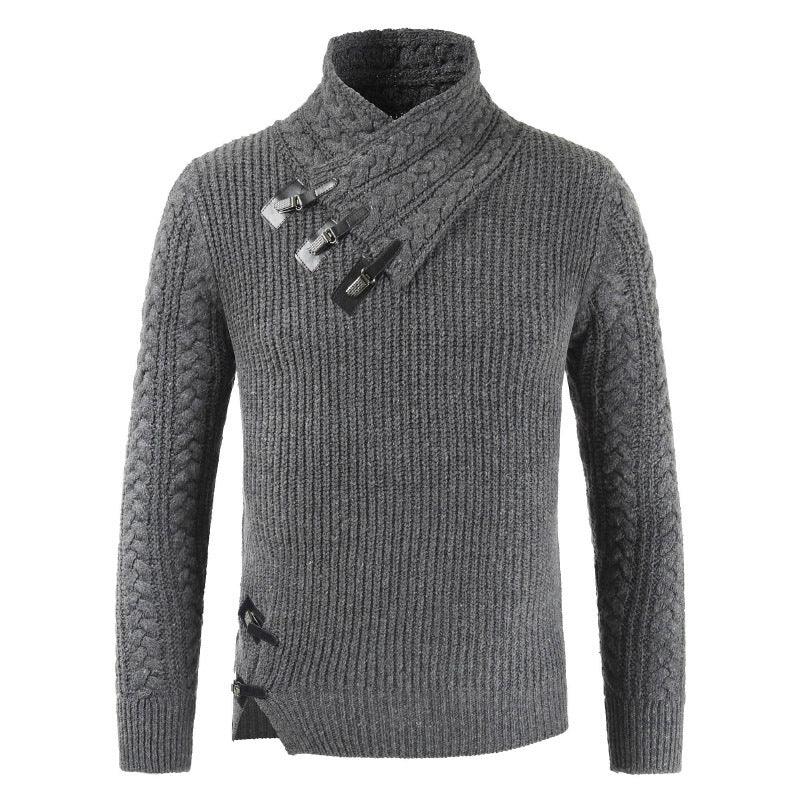 Men's Scalp Button Irregular Long Sleeve T-Shirt EX-STOCK Canada