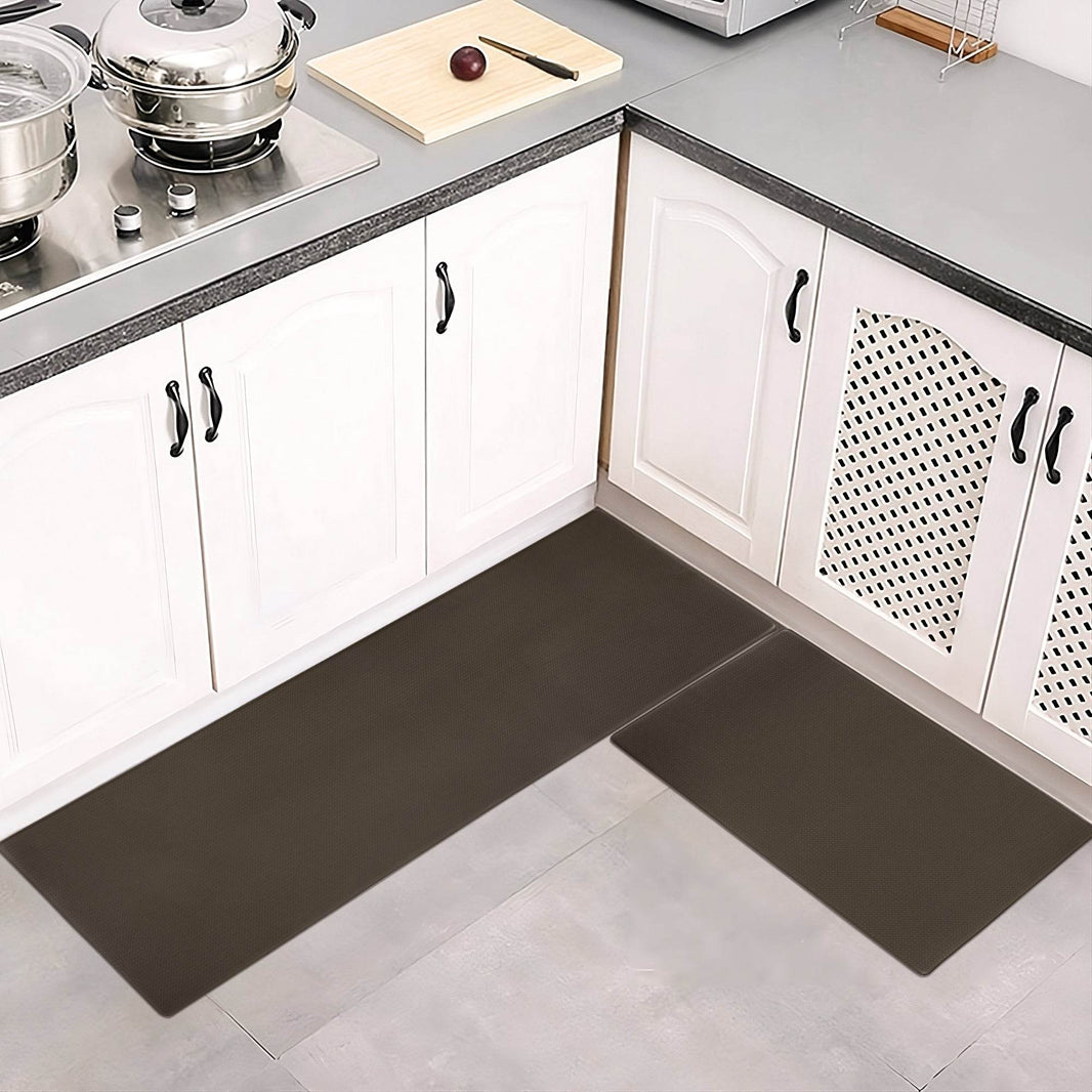 Kitchen Floor Mat Two-piece Set Of Non-slip, Waterproof Rug And Easy To Scrub For Home, Kitchen - EX-STOCK Canada