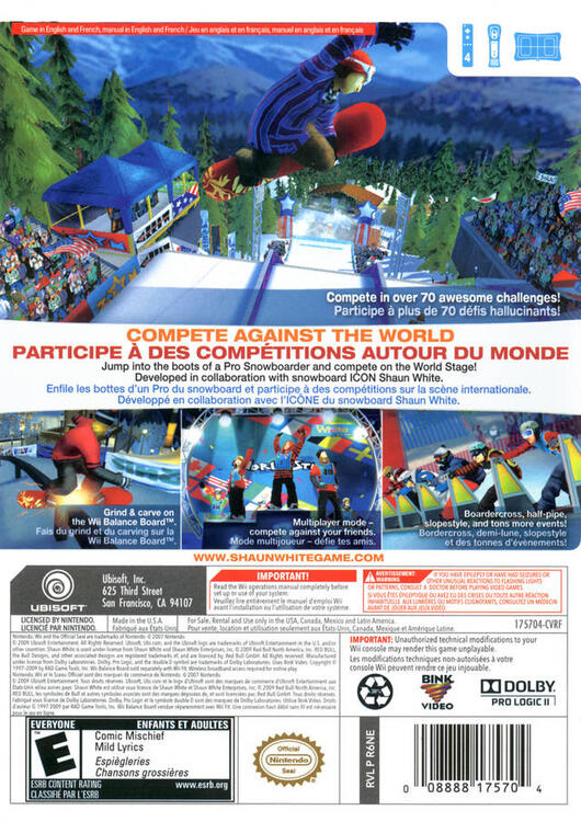 Shaun White Snowboarding: World Stage