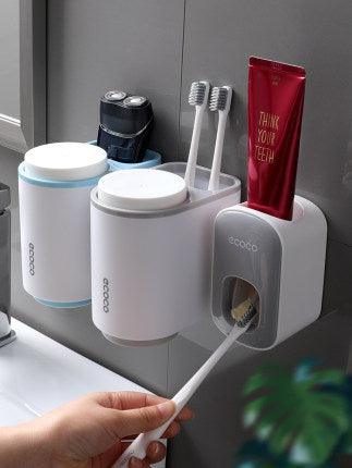 Porte-pâte dentifrice automatique mural Ensemble d'accessoires de salle de bain DistributeurEX-STOCK Canada