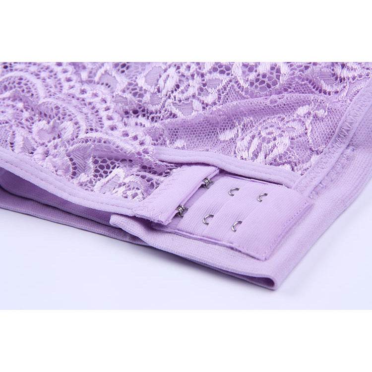 Front Cross Side Buckle Lace Side Non-Wire Sports Fitness Bra women - EX-STOCK Canada