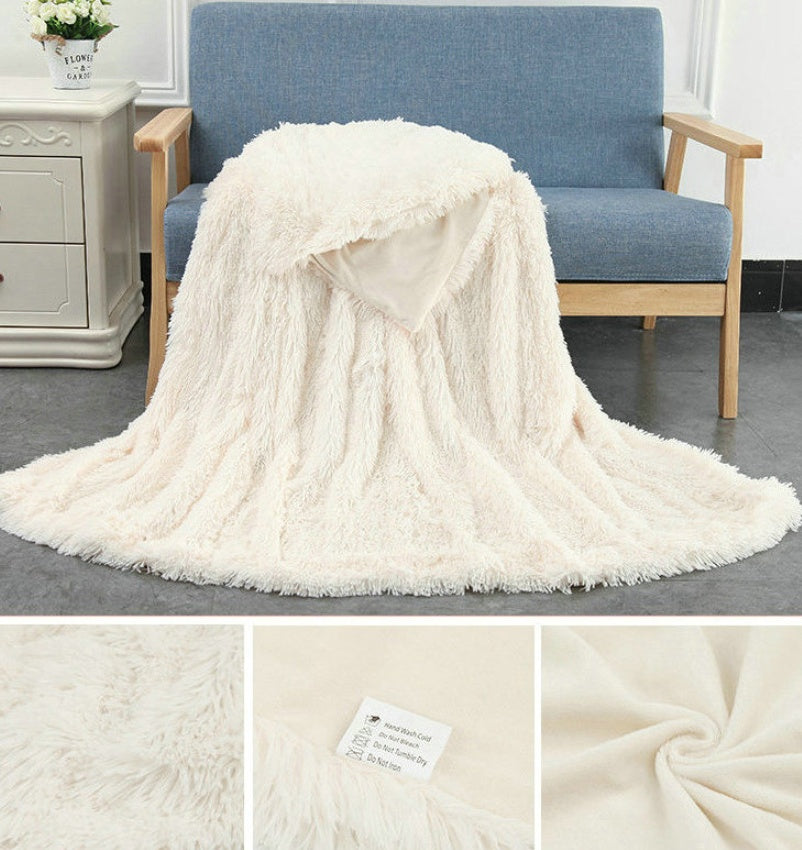 Plush Blanket Double-layer Blanket Multifunctional EX-STOCK Canada