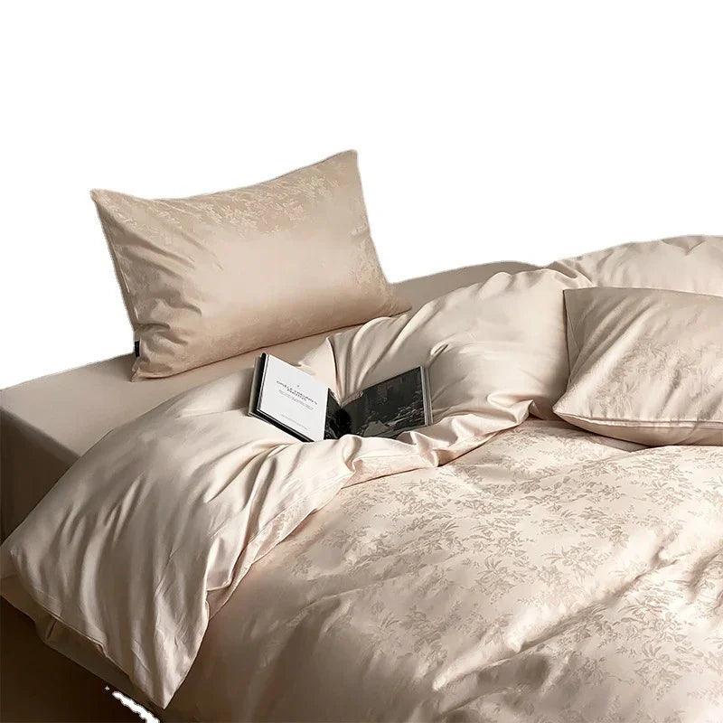 Long Velvet Jacquard Four Piece Pure Cotton Duvet Cover EX-STOCK Canada