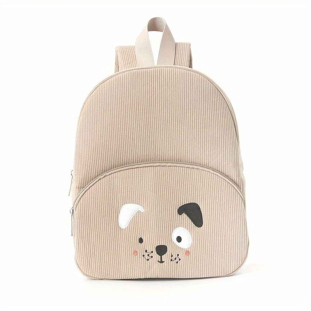Embroidered Bear Backpack – Corduroy Cute Bag - EX-STOCK Canada