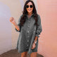 Three-quarter Sleeve Denim Dress Women's Casual Ruffles - EX-STOCK Canada
