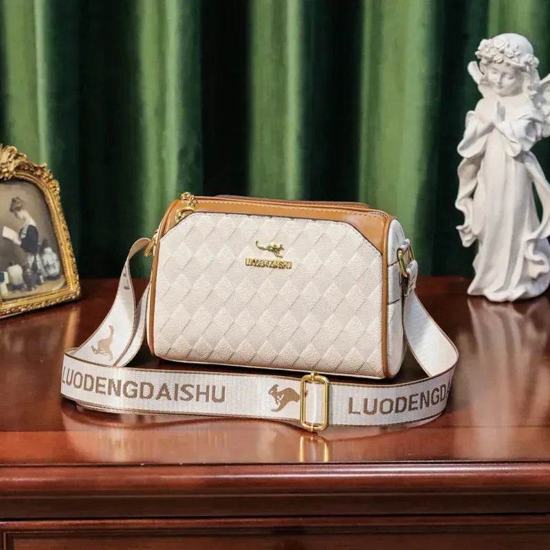 Women's Rhombus Leather Fashion Shoulder Messenger crossbody Bag - EX-STOCK Canada