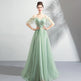 Off-the-shoulder Mint Green Bridal Wedding Dinner Annual Party Dress EX-STOCK Canada