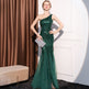 Women's High-end Entry Lux Elegant Socialite Dinner Party Sexy Long Slimming Fishtail Dress EX-STOCK Canada