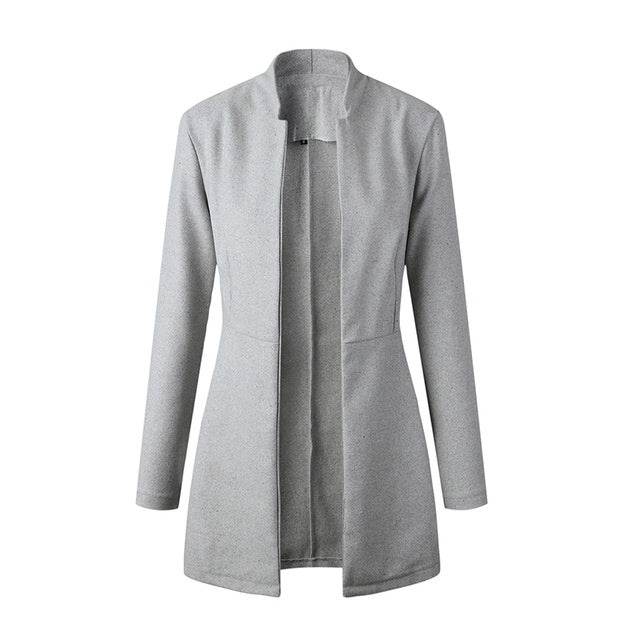 jacket blazer Women for Work white Fashion Formal female - EX-STOCK Canada