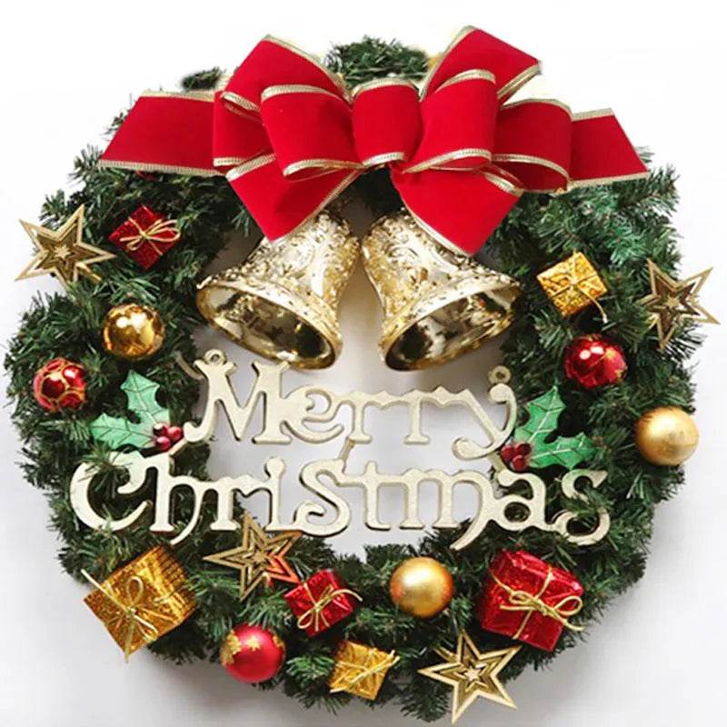 Creative Christmas Door Wreath Christmas Decoration Artificial Garland Wreaths For Car Home Window Wall Decoration - EX-STOCK Canada