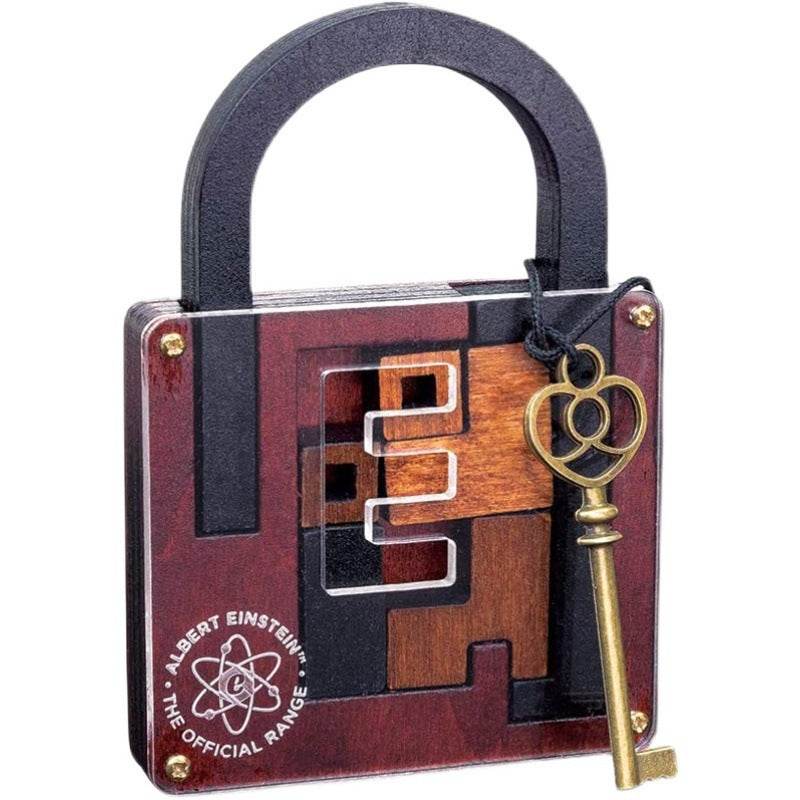 Einstein Lock Wooden Puzzle International Braised Brain Decompression - EX-STOCK Canada