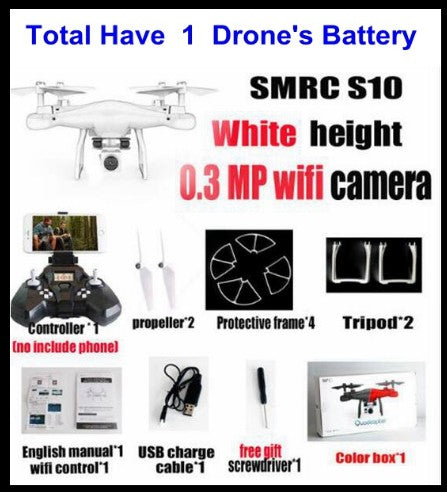 Sales Promotion WiFi 2MP Camera With S10 SMRC FPV Quadcopter Drone Helicopter UAV Micro Remote Control Toy RACER KIT Aircraft EX-STOCK Canada