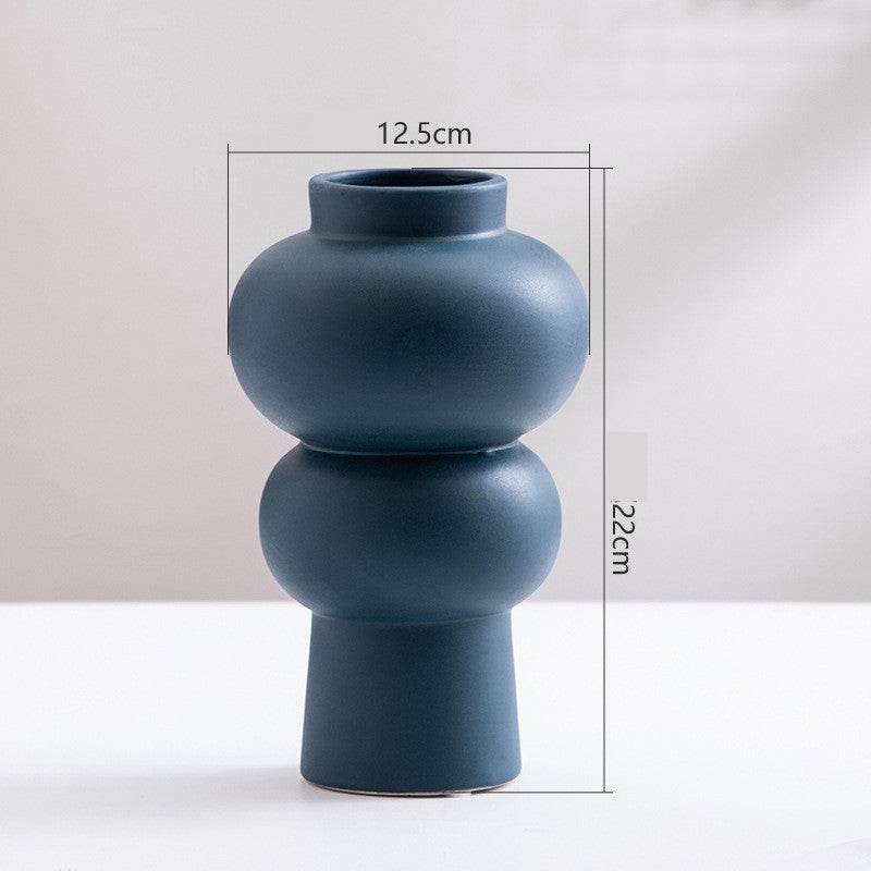 Ceramic Vase Flower Nordic Minimalist Living Room Decoration - EX-STOCK Canada