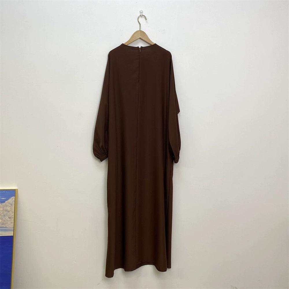 Abbigliamento da infermiera alla moda Muslim Vestito a maniche lunghe a taglio slim - EX-STOCK Canada
