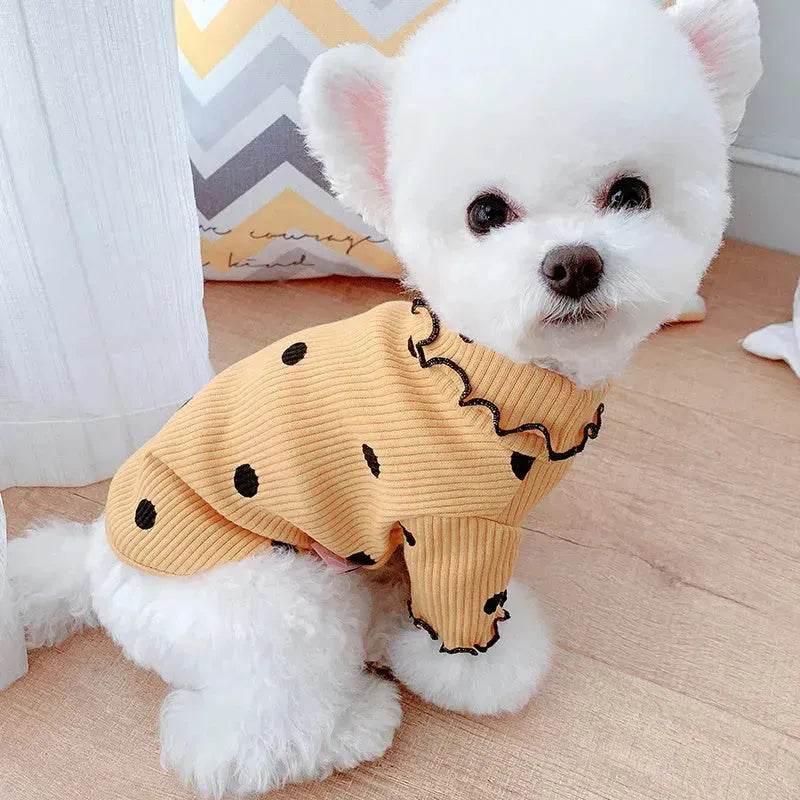 Fleece Turtleneck Shirt for Pets Dog Cat apparels for Fall and Winter - EX-STOCK Canada